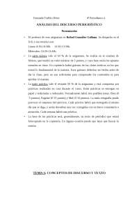 Análisis del discurso periodístico