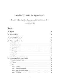 Análisis y Diseño de Algoritmos I Práctica1: Introducción a la programación genérica