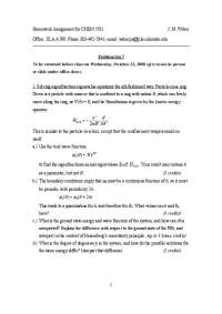 Problem Set 7 - Introductory Quantum Chemistry | CHEM 5581