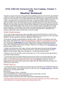 Homework 2 for Weather and the Atmosphere | ATOC 1050