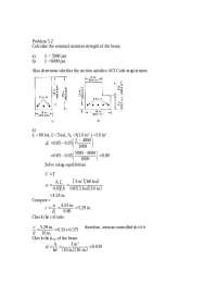 Calculate the Nominal Moment Strength of Beam - Homework 4 | CVEN 444