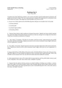 9 Questions on Money and Banking - Assignment | ECON 310