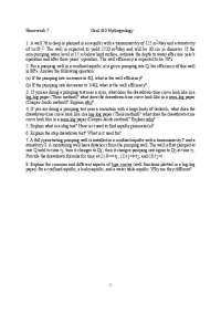 Assignment 7 for Hydrogeology - 8 Questions | GEOL 410