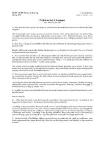 Money & Banking Problem Set 4 Answers by J. Scott Sperling, Spring 2002