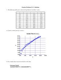 Applied Statistics for Engineering - Practice Problems 12 Solutions ...