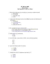 Homework 1 with Solution - Introduction to Information Technology | IT ...
