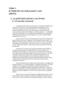 Límites del Principio de Publicidad Judicial: Secretos Sumariales y Derecho a la Informaci