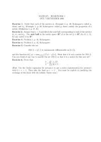 Homework 1 with 6 Questions - Linear Analysis | MATH 675 - Docsity