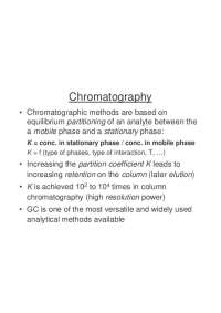 Chromatography - Lecture Notes | ATMO 689