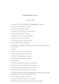 Solutions Exam 1 - Discrete Structures | CS 381 - Docsity