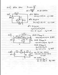 Handwritten Notes on Fall Loop Clockwise - Electric Circuit Analysis ...