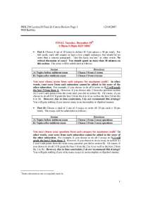 Study Guide for Philosophy of Science I - 2007 | PHIL 250