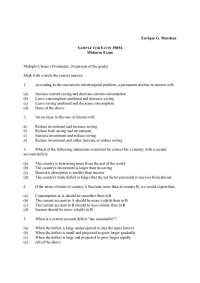 Past Midterm Exam - Capital Markets, Globalization | ECON 442