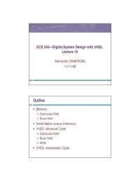 Digital System Design with VHDL - Lecture Slides | ECE 545 - Docsity