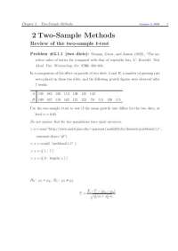 Two Sample Methods - Applications of Nonparametric Statistics | MATH 324