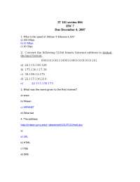 Solved Questions | Introduction to Information Technology | IT 101 ...