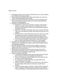 Exam Review Notes - Weather and Climate | AOSC 200