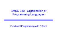Functional Programming with OCaml - Organizational Programming Language ...