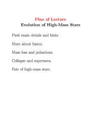 Plan Of Lecture General Reactivity Introduction To Astrophysics Ii Astr 121 Docsity