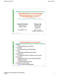 Introduction to Concurrent Programming in Java - Slides | CMSC 433 ...