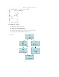Midterm Practice Exam - Programming Analysis and Understanding | CMSC ...