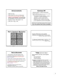 Properties of Light, Interaction with Matter - Lecture Slides | PHYS ...