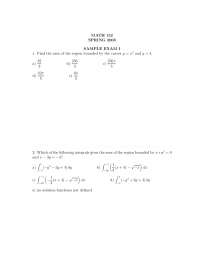 Sample Exam 1 - Engineering Mathematics II | MATH 152 - Docsity