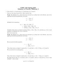 Solution to Practice Midterm 2 | Discrete Structures | CMSC 250 - Docsity
