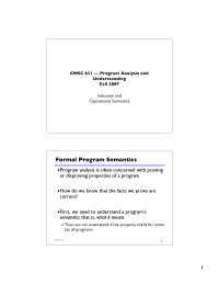 Lecture Slides on Introduction and Operational Semantics | CMSC 631 ...