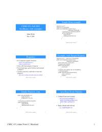 JavaBeans, with Examples - Lecture Slides | CMSC 433 - Docsity