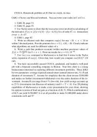 Homework Problem for Numerical Methods | CS 3414 - Docsity