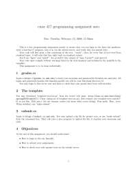 Programming Assignment Zero - Computer Networks | CMSC 417 - Docsity