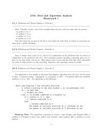 Data and Algorithm Analysis - Homework 1 | CS 4104 - Docsity