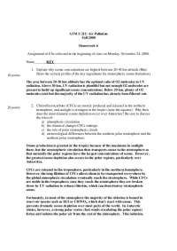 Stratospheric Ozone Depletion: The Role of CFCs and Atmospheric Circulation