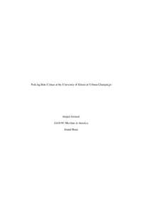 Investigating Reporting and Response to Hate Crimes at University of Illinois - Prof. Juna