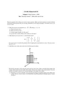 CS 418: Homework #2 Solutions