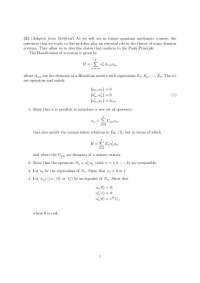 4 Questions for Assignment 2 - Quantum Mechanics I | PHYS 621