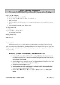 GE420 Lab 1: Digital Control of Dynamic Systems - Lab Assignment and Rules