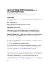 Prof. Ginger's Homework Assignment for Week 6 - Prof. David Ginger Jr