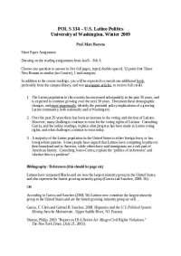 US Latino Politics: Demographic Changes, Voting Rights, and Identity