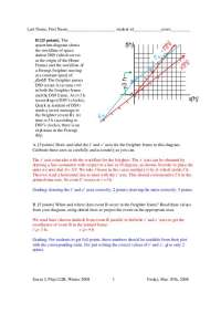 Physics Exam 3, Winter 2008 - Questions about Spacetime Diagram and Particle Interactions