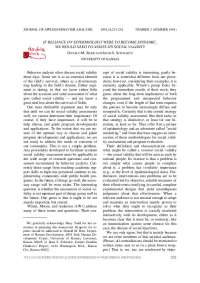 Assessing Social Validity: Epidemiology & Social Marketing in Behavior Analysis