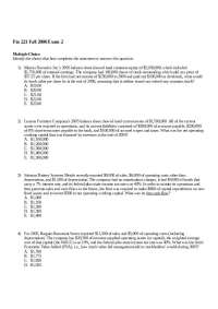 Exam 2 Questions with Answer Key - Corporate Finance | FIN 221