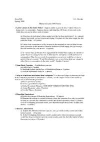 Econ 509 Midterm Exam: Spring 2008 - Economics - Prof. Stephen L. Parente