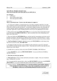 45 Questions on How Things Work with Answers - Exam 2 | PHYS 140
