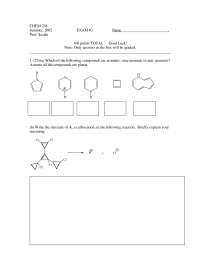 Exam 3 Organic Chemistry Summer 2002 Chem 238 Docsity