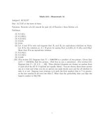 Math 213 Homework 11: Problems and Exercises