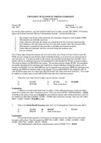 UIUC Finance 230 Assignment 7: Car Accident & Insurance Claims