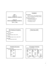 Lecture Slides on Granular Locking and Degree Consistency | CS 511