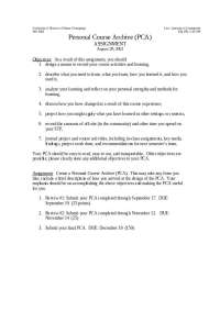 PCA Assignment for Eng 199 and LAS 199 at UIUC, Fall 2002